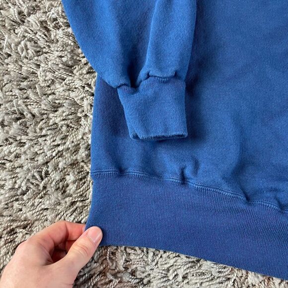 Vintage 90s Champion Sweater Mens Extra Large XL Blue Spell Out Embroidered Logo - Picture 5 of 11